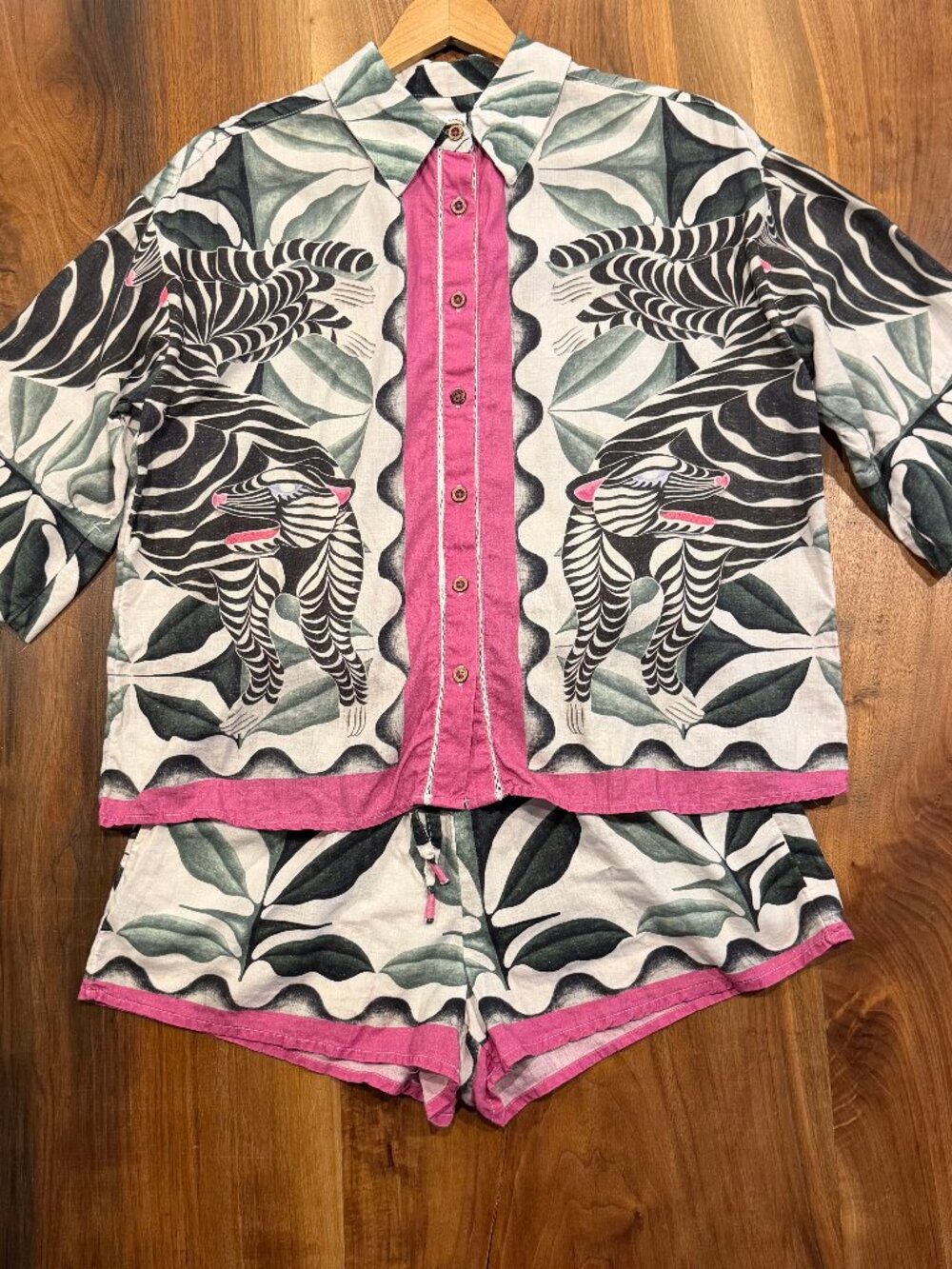 Celandine Anthro matching print set sz XS